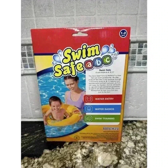 NEW!! Bestway H2O GO Baby Ring With Sun Yellow Pool Float For Kids Swim 1-2yrs! - Picture 2 of 10